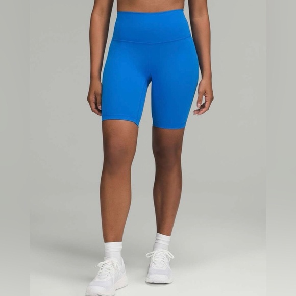 Lululemon Wunder Train High Rise Short 8”, Poolside Blue, Size 6 - Picture 2 of 6